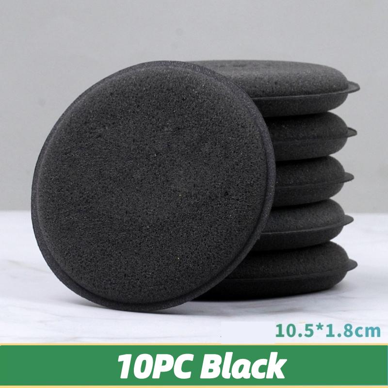 10Pcs Car Waxing Foam Polish Sponges Applicator Pad Cleaning Waxing Round Foam Auto Detailing Washing Sponge Car Cleaning Tools