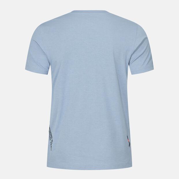 DESCENTE Swiss Triathlon Short Sleeve T-Shirt Sky Blue Sr223Its53 (A Type)