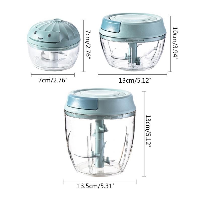 Hand Chopper Garlic Press Vegetable Fruit Twist Shredder Manual Meat Grinder Chopper Garlic Crusher Cutter Home Kitchen