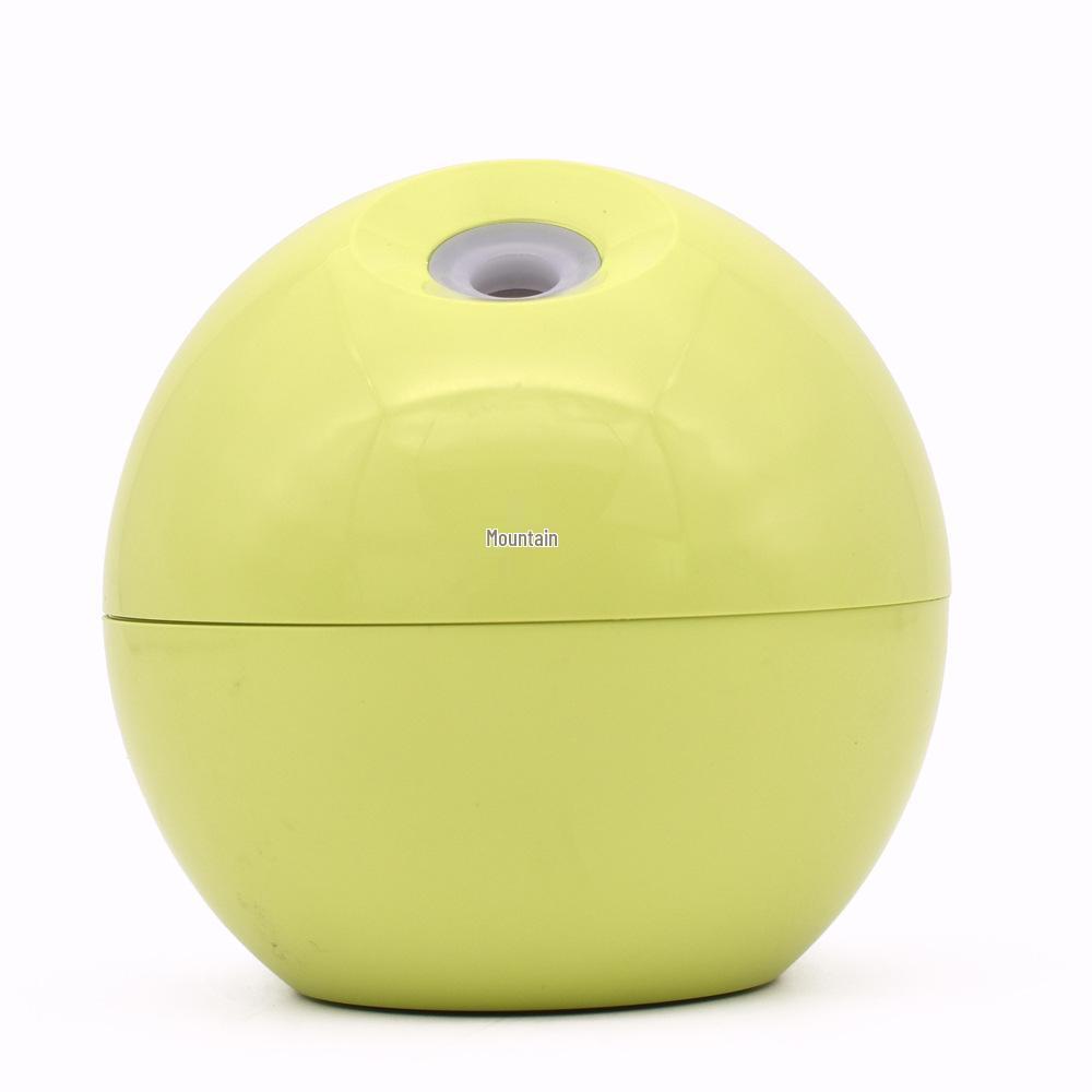 USB Mini Wooden Grain Spherical Air Humidifier & Seven-Color Aroma Diffuser Gift.