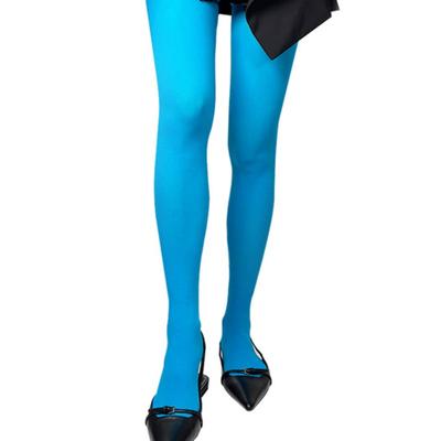 Romantic Tiger Basic Color Tights (skyblue)
