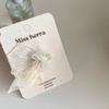 Fairy White Pink Mesh Flower Hair Clip for Kid Princess Side Bangs Stray Hair Pin for Toddler Girl Birthday Performance Headwear