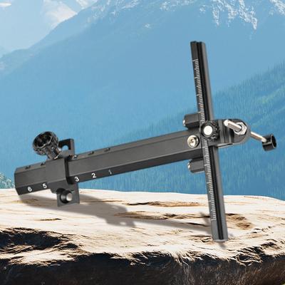 6 Inch Archery Recurve Bow Sight Aluminum Alloy Archery Bow Sight Shooting Sight for Outdoor Shooting Hunting Accessories