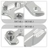 Tail Hook MTB REAR DERAILLEUR Silver Aluminum Alloy