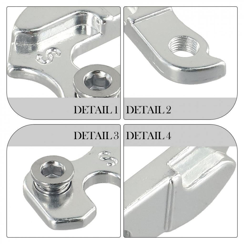 Tail Hook MTB REAR DERAILLEUR Silver Aluminum Alloy