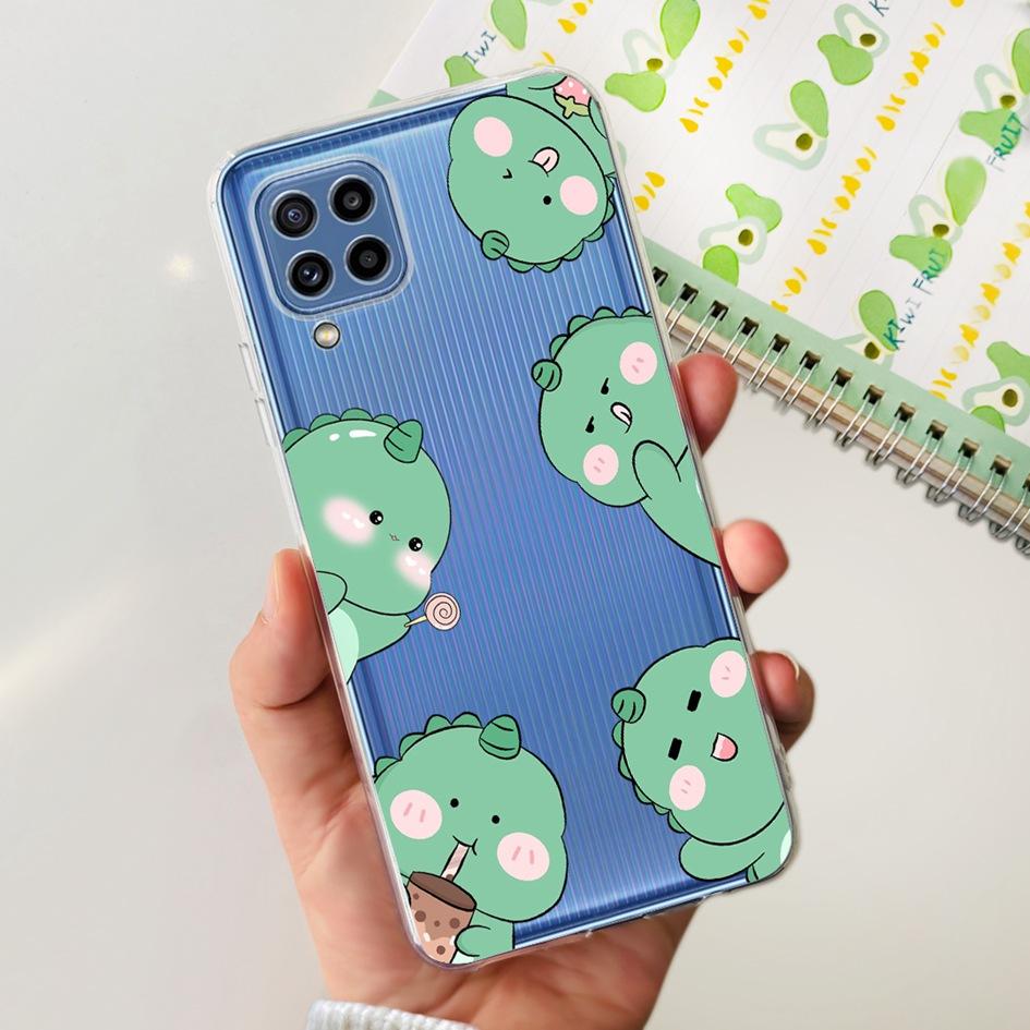 For Samsung M32 Case Galaxy M32 SM-M325F Cover Cute Fashion Flower Cartoon Soft Cases For Samsung M22 F22 M52 5G SM-M526B Bumper