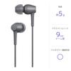 Sony earphones in 2 High resolution compatible type with remote control and microphone 2017 model grayish black B h.ear IER-H500A in-ear IER-H500A