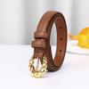1.8Cm First-Layer Cowhide Leather Women'S Belt Simple And Versatile Trend Fashion Pin Buckle Casual Pants Belt Women'S