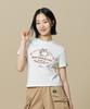 BBC EARTH Embroidered Point Short Sleeve T-Shirt_Cream