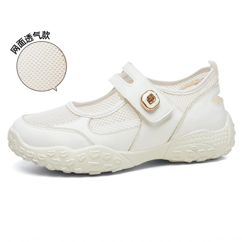 Inner height increase Korean version of the new Velcro dad shoes women's summer student casual shoes mesh breathable single shoes
