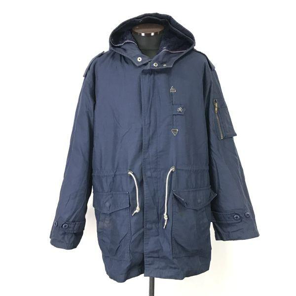 HOUSTON USAF Parka Coat Mods Coat Outer Jacket Men's L Navy(USED)