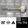 TARGET Darts Scott Williams Genaration 2 Steel-Tip Dart Set, 23G | 90% Tungsten Darts, Pro Ultra No. 2 Flights, ProGrip Tag Shafts & SP Tool