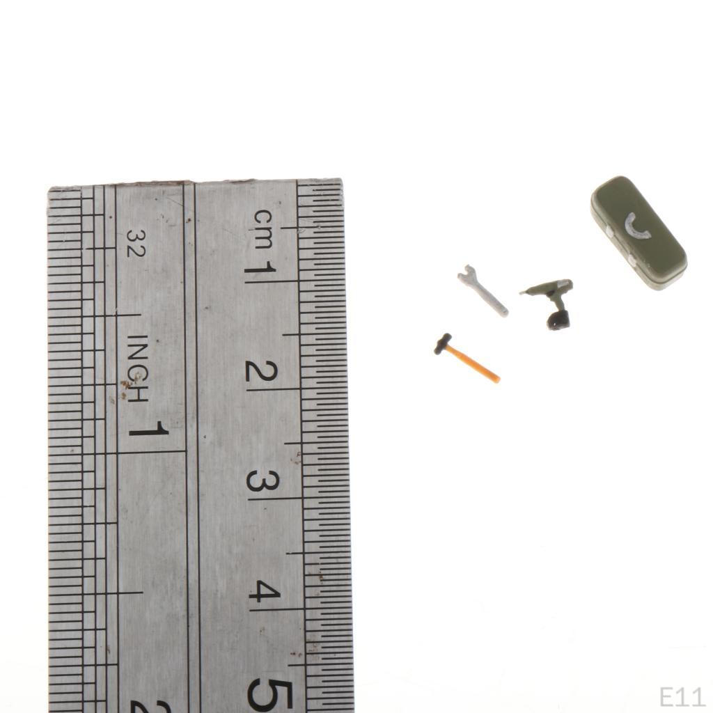 1/64 Puppen-Szenario-Figuren Mechaniker-Figur Layout-Kulisse