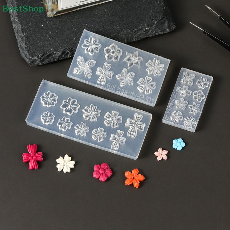 Stereoscopic Spring Flower Petals Silicone Nail Mold 3D Lily Cherry Blossom Manicure Template DIY Nail Tool