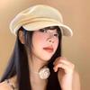 Korean Hollow Knitted Beret Y2k Beanie Cap Vintage Painter Berets  Streetwear
