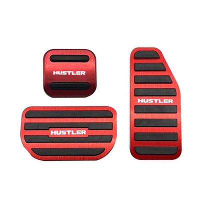 SAWAKAKI Suzuki Hustler MR52S MR92S Pedală de accelerație din aluminiu Capac pedală de frână Set de 3 pedale de frână de parcare (roșu)