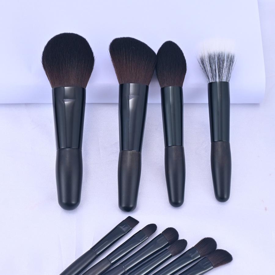 Mini ensemble de pinceaux de maquillage de voyage, ensemble complet de pinceaux de maquillage pour les yeux portables pour débutants, pinceau à blush, pinceau à paupières