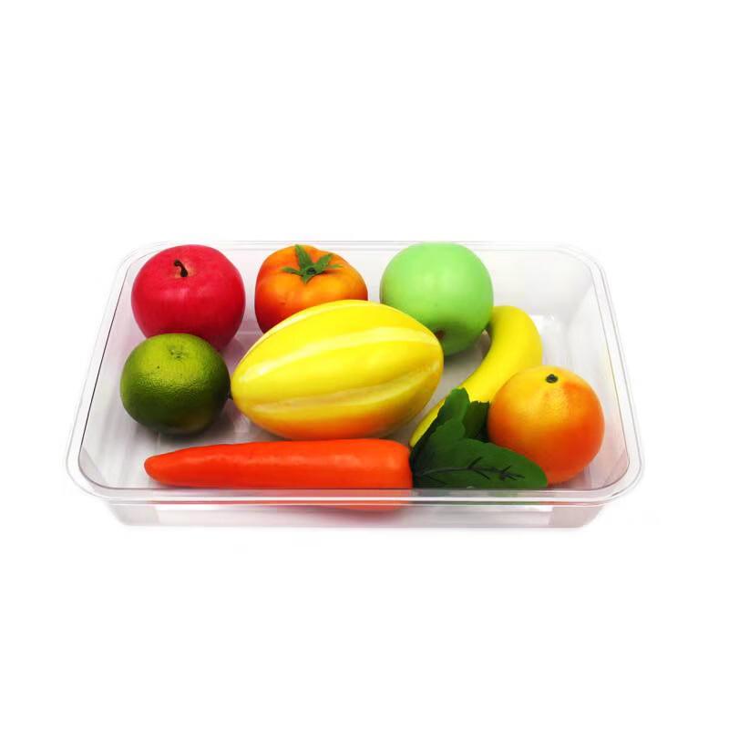 Rectangular Transparent Acrylic Serving Tray
