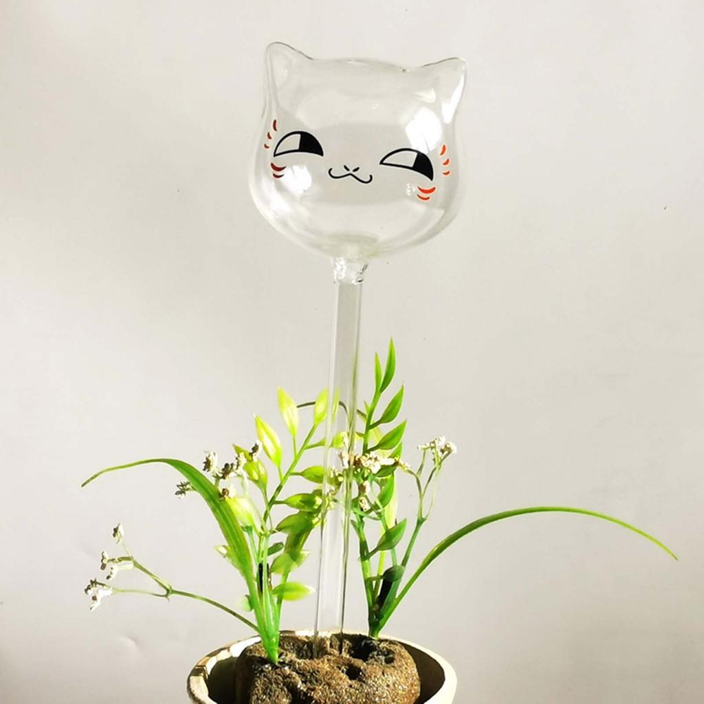 Automatic Plant Watering Bulbs Cat Shaped Self Watering Globes Devices Clear Glass Plant Water Bulbs Plant Self Watering System