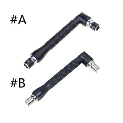 L Shape Socket Wrench Double Head 90 Degree Socket Wrench Right Angle Screwdriver Adapter for Furniture Assembly