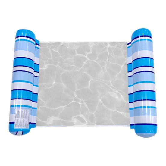 Inflatable Pool Float with Headrest Adults Size Water Hammock Single Person Foldable Floating Lounge Chair for Swimming Pool Beach Lake