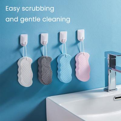 Reusable Bath Sponge Rejuvenating Shower Sponge Universal Skin Type Body Scrubber Efficient Exfoliation Dead Skin Remover