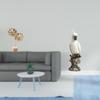 Nordic Abstract Metal Parrot Sculpture Resin Figurine Creative Animal Ornament for Table Desk Home