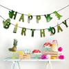 Dinosaur Birthday Banner - Dinosaur Happy Birthday Banner, Dinosaur Theme Birthday Party Decorations