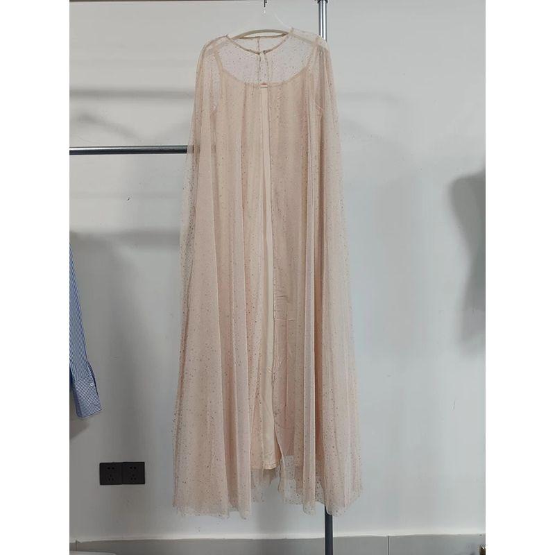 

Сетчатая накидка в дворцовом стиле, шаль со звездными пайетками