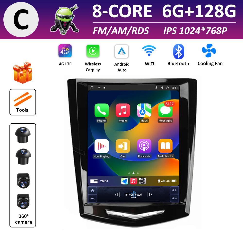 Smart System Autoradio Car Radio for Cadillac ATS XTS CTS SRX 2013 2014 2015 2016 Video Player Navigation GPS Accessories WIFI