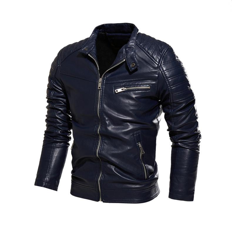 Leather Jacket Bomber Motorcycle Jacket Men Biker PU Baseball Jacket Plus Size 6XL  Fashion Causal Jaqueta Masculino