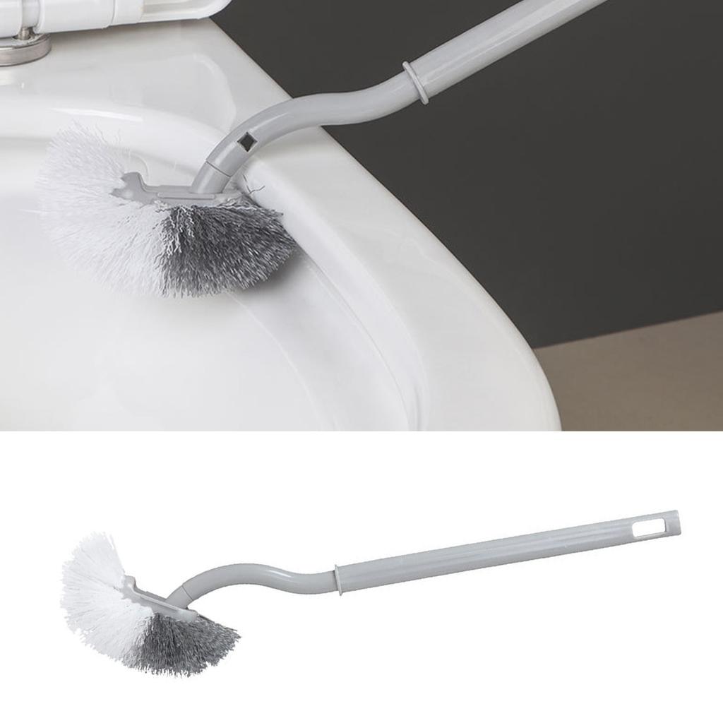 S Shaped Toilet Brush Hanging Hole Space Saving Toilet Multifunctional Scrub Brush for Bathroom Household