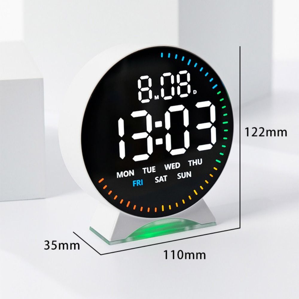 Running Second Digital LED Clocks Multi-functional Display Table Clock LED Alarm Clock  Home Decor
