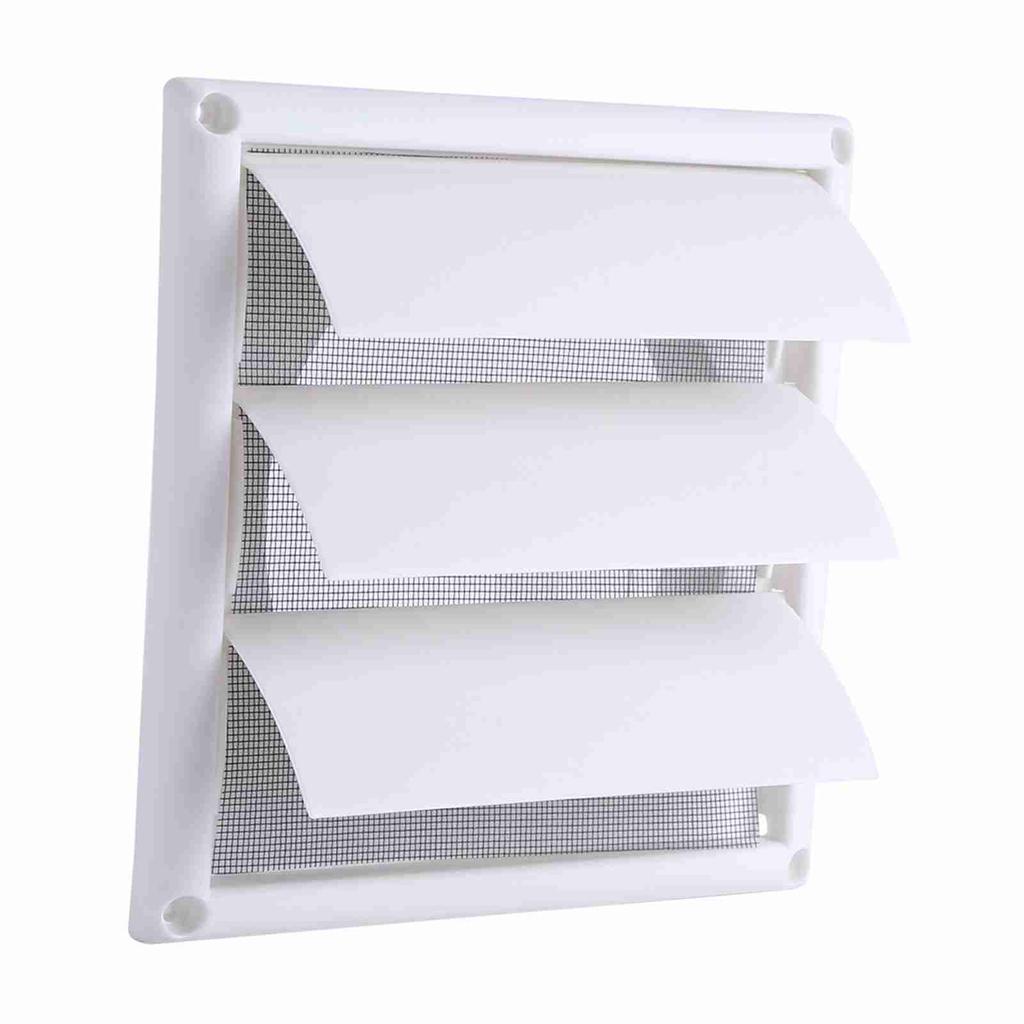 1 PC Plastic Air Vent Grille Cover 3 Flaps Wall Duct Ventilation Grill With Net New 20*20cm