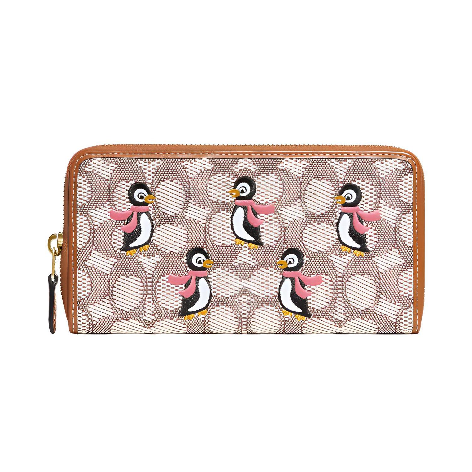 

Новый кожаный кошелек-клатч COACH с молнией для ID, на запястье, кошелек-клатч, трубы, женский, умбра C7721-B4TA7 19.1*1.8*10.2CM