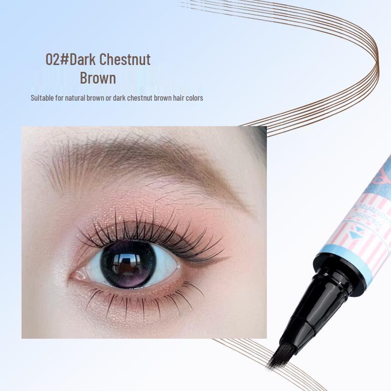 XIXI Water-Based Dual Eyebrow Pencil & Lower Lash Pen – Natural, Smooth, Multi-Pronged for Wild Brows – Free Shipping.