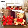 3D Teddybär Bettwäsche Set Weiß Eisbär Bettwäsche Jugendliche Frauen Einzelbett Twin Queen King Übergröße Bettbezug 2/3-teilig Bettwäsche