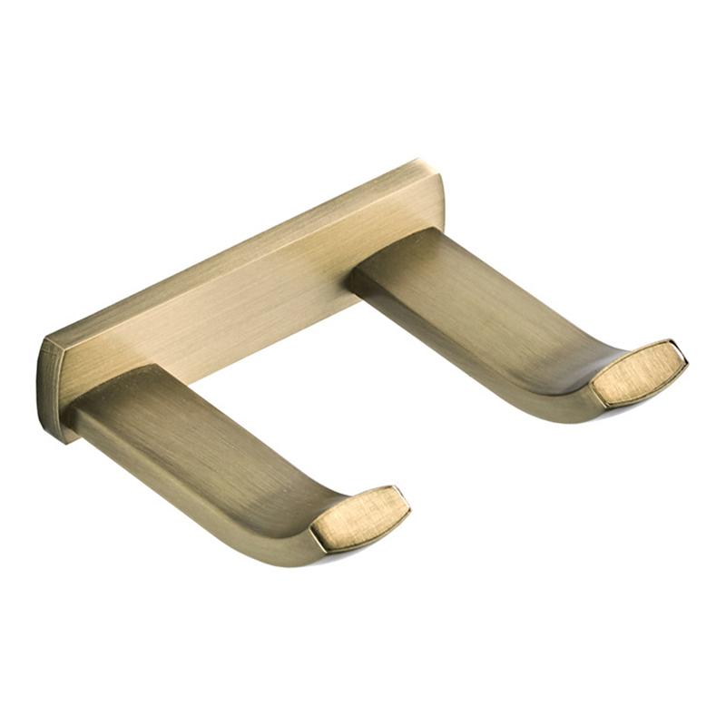 Antique Brass Plated Wall Mounted Towel Rack, Bathroom Hardware Pendant Set, Tissue Holder, Coat Hook, Mouthwash Cup ELA85A