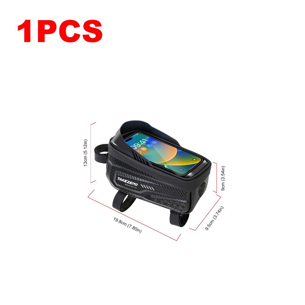 

1-4PCS Waterproof 1L Bike Bag Touch Screen Phone Case Holder Top Tube Cycling Bags Bicycle Upper Tube Bags Bicycle Accessories