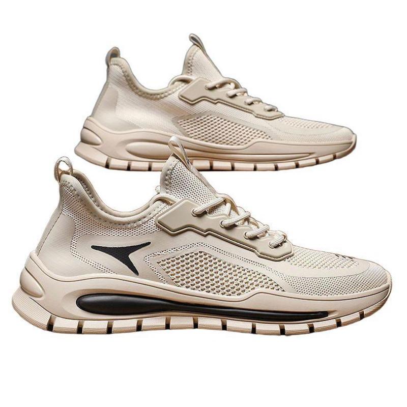 New men's shoes spring and autumn breathable fly-woven mesh summer sports and leisure shoes mesh shoes men's board shoes deodorant shoes