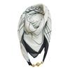 Spring/Summer 2025 Women's High-End Silk Scarf: Magnetic Buckle Triangle Snood for Neck Protection