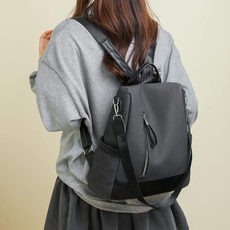 Μαλακό Δερμάτινο Σακίδιο Αντικλεπτικό Σακίδιο Ταξιδίου Μεγάλης Χωρητικότητας Τσάντα Ώμου Πολλαπλών Θέσεων Σχολική Τσάντα Μαθητή