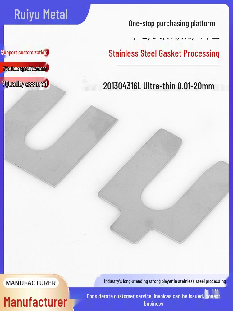 U-förmige Motor-Ausgleichsscheibe aus Edelstahl, Flachscheibe zur Einstellung des Lager Spiels