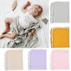 Newborns Photography Props Soft Blanket Velvet Ball Edge Swaddle Rug