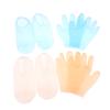 Maschera per Piedi in Silicone Anti-Crepa per Spa Previene la Secchezza Set Maschera per Piedi e Mani Calzini Pedicure e Guanti Idratanti per la Cura di Piedi/Mani