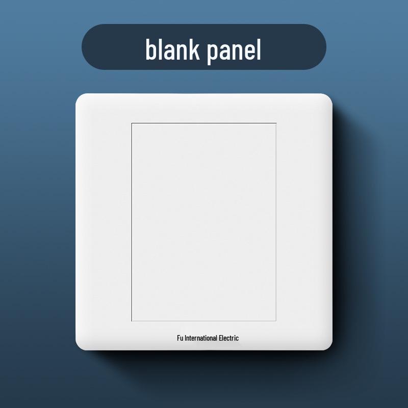 86 Type Wall Panel: Single Gang Light Switch & Socket