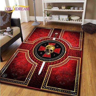 Alfombra masónica masón anillo Illuminati alfombra de suelo sala de estar alfombra interior Franela suave alfombra de juego alfombra Kawaii