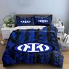 Nero-blu con logo Inter. Set lenzuola Set copripiumino Copripiumini Federe(1*Copripiumino 2*Federe senza imbottitura piumone)