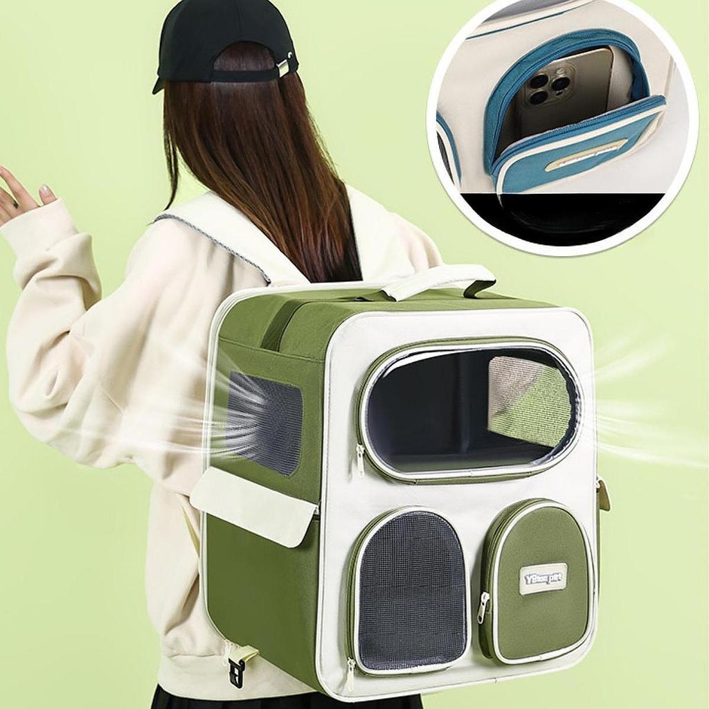 Cat Carrier Backpack with Wheels Portable Pet Trolley Cases Suitcases Large Capacity Dog Cat Outdoor Bag Pet Stroller Cat Travel