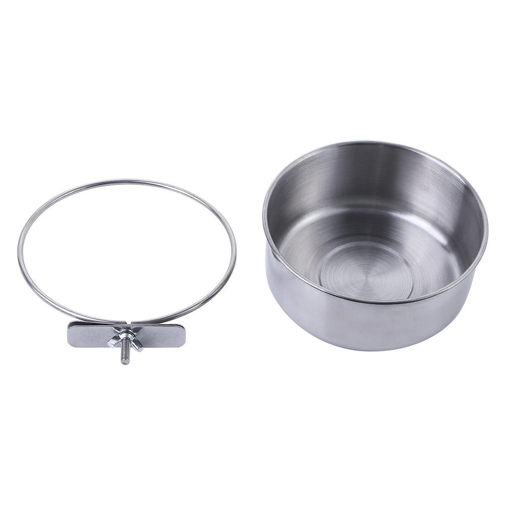 Rabbit Hanging Hamster Clamp-on Food Dish Bird Feeder Cage Cup Water Drinker Parrot Feeding Bowl